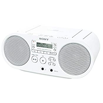 【中古】ソニー CDラジオ ZS-S40 : FM/AM/ワイドFM対応 ホワイト ZS-S40 W