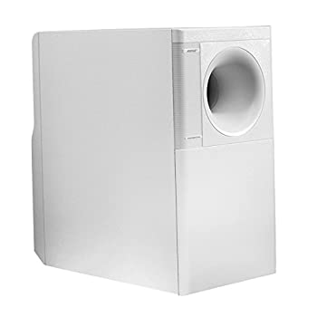 【中古】BOSE サブウーファー 小型印字機 200W 壁掛ブラケット・コネクターカバー付 白いこと FS3MW スピーカー-TV・オーディオ・カメラ