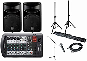 【中古】【ミニスピーカースタンド+マイクセット付】 YAMAHA Bluetooth対応PAシステム STAGEPAS400BT｜Come to Store