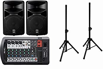 【中古】【ミニスピーカースタンド付】 YAMAHA Bluetooth対応 PAシステム STAGEPAS400BT