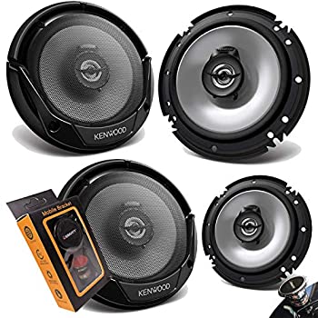 中古 その他 Kenwood Kfc 最大 60w 600w Rms Kfc 同軸カースピーカー 6 5インチ 6 5インチ Kfc 1666s 2ウェイ 4スピーカー 重力磁石付き電話ホルダーセット 2組 Come To Store