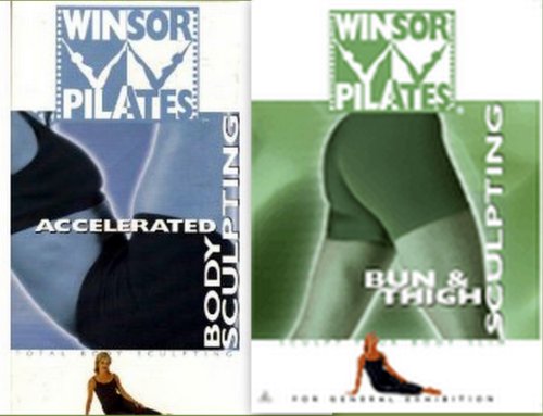 【中古】Winsor Pilates 2 DVD Set: BUN & Thigh Sculpting DVD + Accelerated Body Sculpting Dvd.｜Come to Store