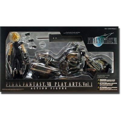 【中古】コトブキヤ PLAY ARTS FINAL FANTASY VII クラウド & ハーディ・デイトナ