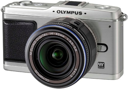 【中古】OLYMPUS ミラーレス一眼 E-P1 レンズキット シルバー E-P1 LKIT-SLV