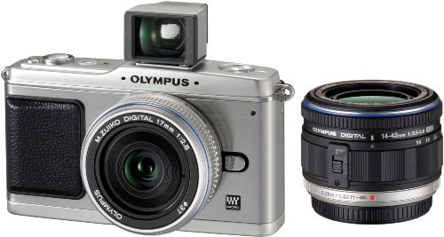【中古】OLYMPUS ミラーレス一眼 E-P1 ツインレンズキット シルバー E-P1 TKIT-SLV|Come to Store