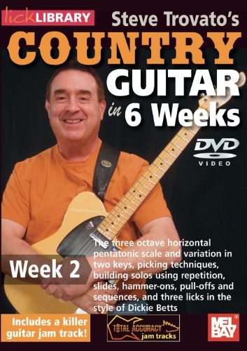 【中古】Steve Trovatos Country Guitar in 6 Weeks Week 2 [DVD]