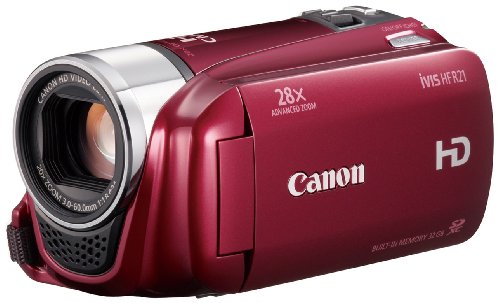 【中古】Canon デジタルビデオカメラ iVIS HF R21 レッド IVISHFR21RD 光学20倍 手ブレ補正 内蔵メモリー32GB|Come to Store