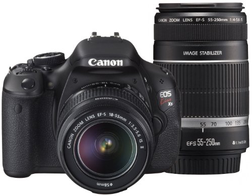 【中古】Canon デジタル一眼レフカメラ EOS Kiss X5 ダブルズームキット EF-S18-55ｍｍ/EF-S55-250ｍｍ付属 KISSX5-WKIT