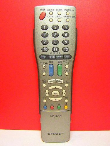 【中古】シャープ テレビリモコン GA491WJSA