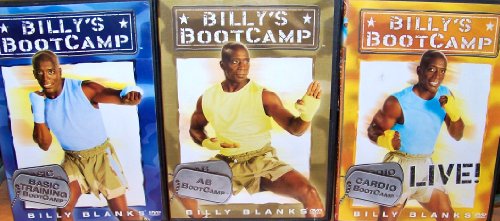 【中古】Billy Bootcamp 3 DVD Set ~ Basic Training & AB BootCamp & Cardio BootCamp LIVE