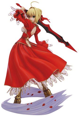 【中古】コトブキヤ Fate/EXTRA セイバー・エクストラ 1/7スケール PVC製 塗装済み完成品フィギュア