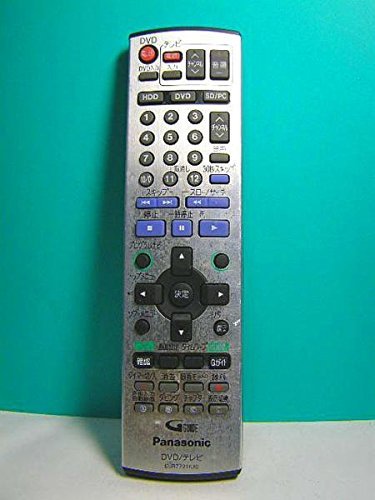 【中古】パナソニック DVD テレビリモコン EUR7721KX0
