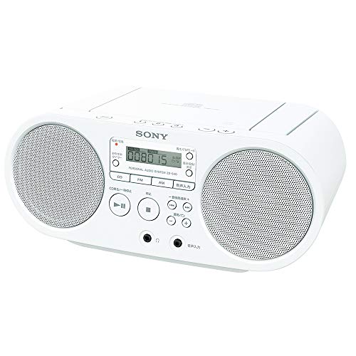 【中古】ソニー AUX CDラジオ ZS-S40 : FM/AM/ワイドFM対応 ホワイト ZS-S40 W|Come to Store