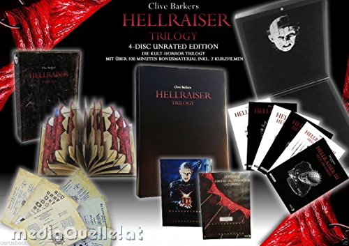 【中古】HELLRAISER Trilogy 1-3 Blu-Ray 4Discs Limited Lacquered Velvet Edition|Come to Store