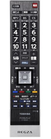 【中古】東芝 液晶テレビ リモコン CT-90443 75036562 の商品写真