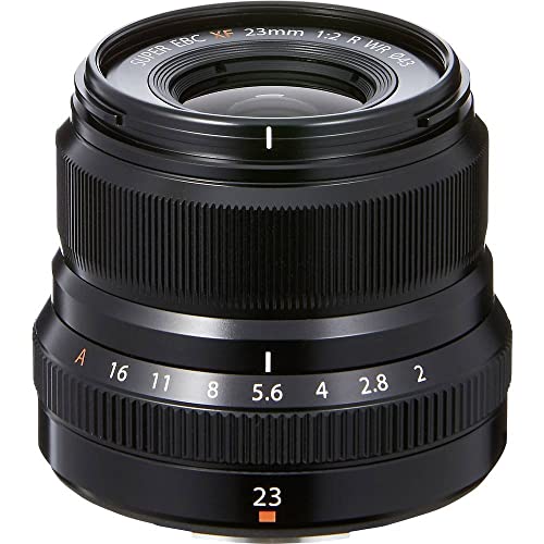 【中古】富士フイルム(FUJIFILM) X 交換レンズ フジノン 単焦点 準広角 コンパクト 23mm F2 防塵防滴耐低温 絞りリング ブラック F XF23MMF2 R WR B