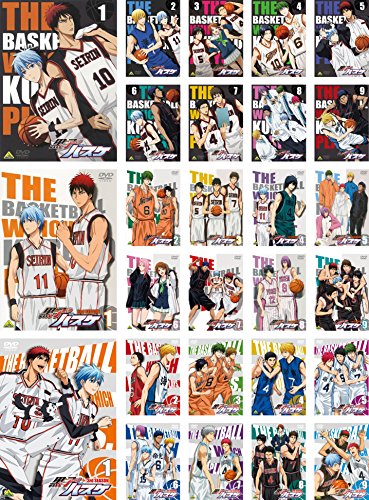 【中古】黒子のバスケ 第1シーズン 全9巻 + 第2シーズン 全9巻 + 第3シーズン 全9巻 [レンタル落ち] 全27巻セット [マーケットプレイスDVDセット商品]