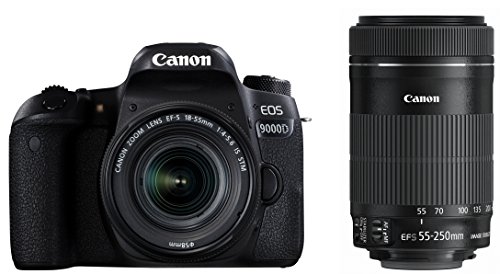 【中古】Canon デジタル一眼レフカメラ EOS 9000D ダブルズームキット EF-S18-55mm/EF-S55-250mm 付属 EOS9000D-WKIT