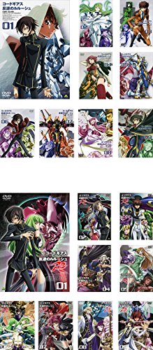 【中古】コードギアス 反逆のルルーシュ 全9巻 + R2 全9巻 [レンタル落ち] 全18巻セット [マーケットプレイスDVDセット商品]