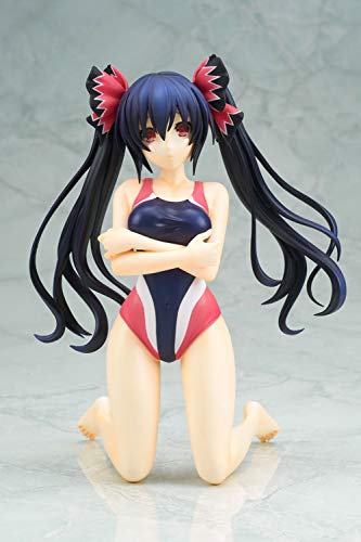 【中古】回天堂 超次元ゲイム ネプテューヌ ノワール 競泳水着ver. 1/5スケール PVC製 塗装済み 完成品 フィギュア