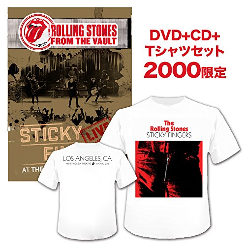 【中古】ザ・ローリング・ストーンズ『スティッキー・フィンガーズ~ライヴ・アット・ザ・フォンダ・シアター2015』【2000セット完全生産限定 DVD+CD+Tシャツ[L/ホワイト](日本先行発売/日本語字幕付/日本語解説｜Come to Store