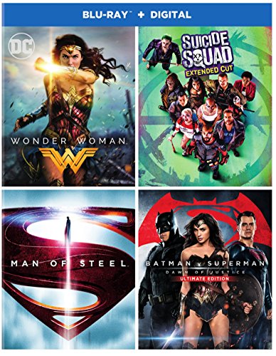 【中古】DC 4-Film BD Bundle/Wonder Woman/Suicide Squad: Ext Cut/Batman v Superman: DOJ UE/Man of Steel [Blu-ray]｜Come to Store