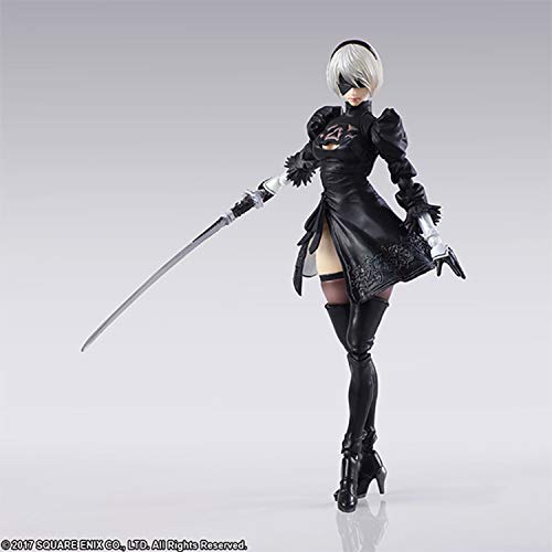 【中古】ニーアオートマタ ブリングアーツ 2B&機械生命体(2体セット) PVC製 塗装済み可動フィギュア