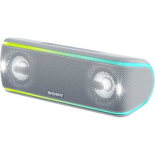 【中古】ソニー ワイヤレスポータブルスピーカー SRS-XB41 W : 防水/防塵/防錆/Bluetooth/専用スマホアプリ対応 ライティング機能 2018年 / マイク付き/ ホワイト