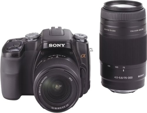【中古】SONY デジタル一眼レフカメラ α100 Wズームレンズキット ブラック DSLRA100W/B 29,532円