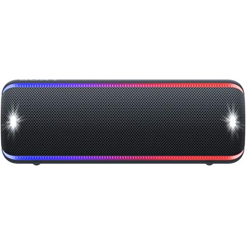 【中古】ソニー ワイヤレスポータブルスピーカー SRS-XB32 : 防水 / 防塵 / 防錆 / Bluetooth / 重低音モデル / マイク付き/ 最大24時間連続再生 2019年モデル / マイク付き/ ブラッ