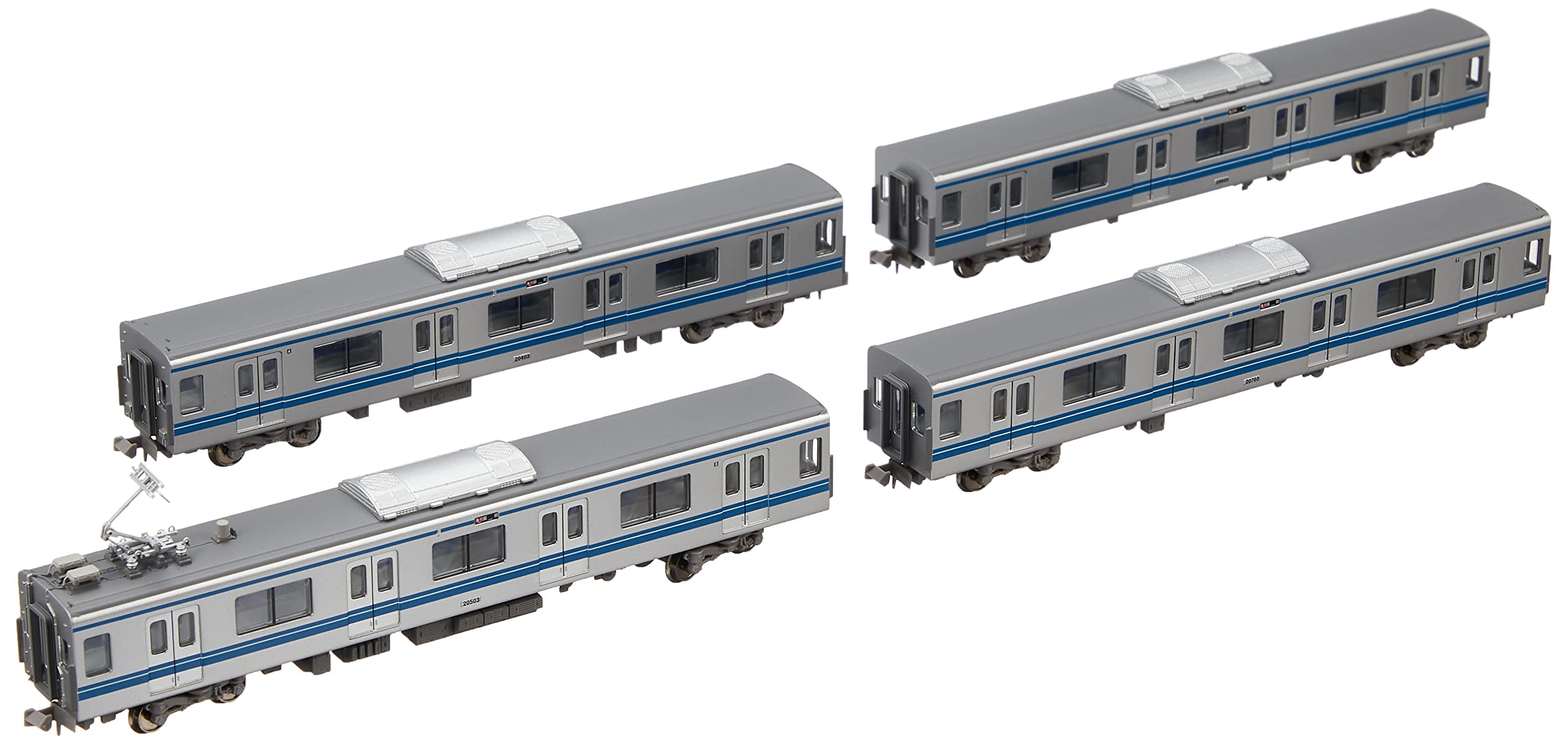 【中古】ポポンデッタ Nゲージ 西武20000系 池袋線仕様 4両増結セット 6018 鉄道模型 電車