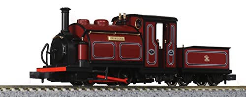 【中古】KATO ナローゲージ KATO/PECO (OO-9)スモールイングランド プリンセス 赤 51-201A 鉄道模型 蒸気機関車