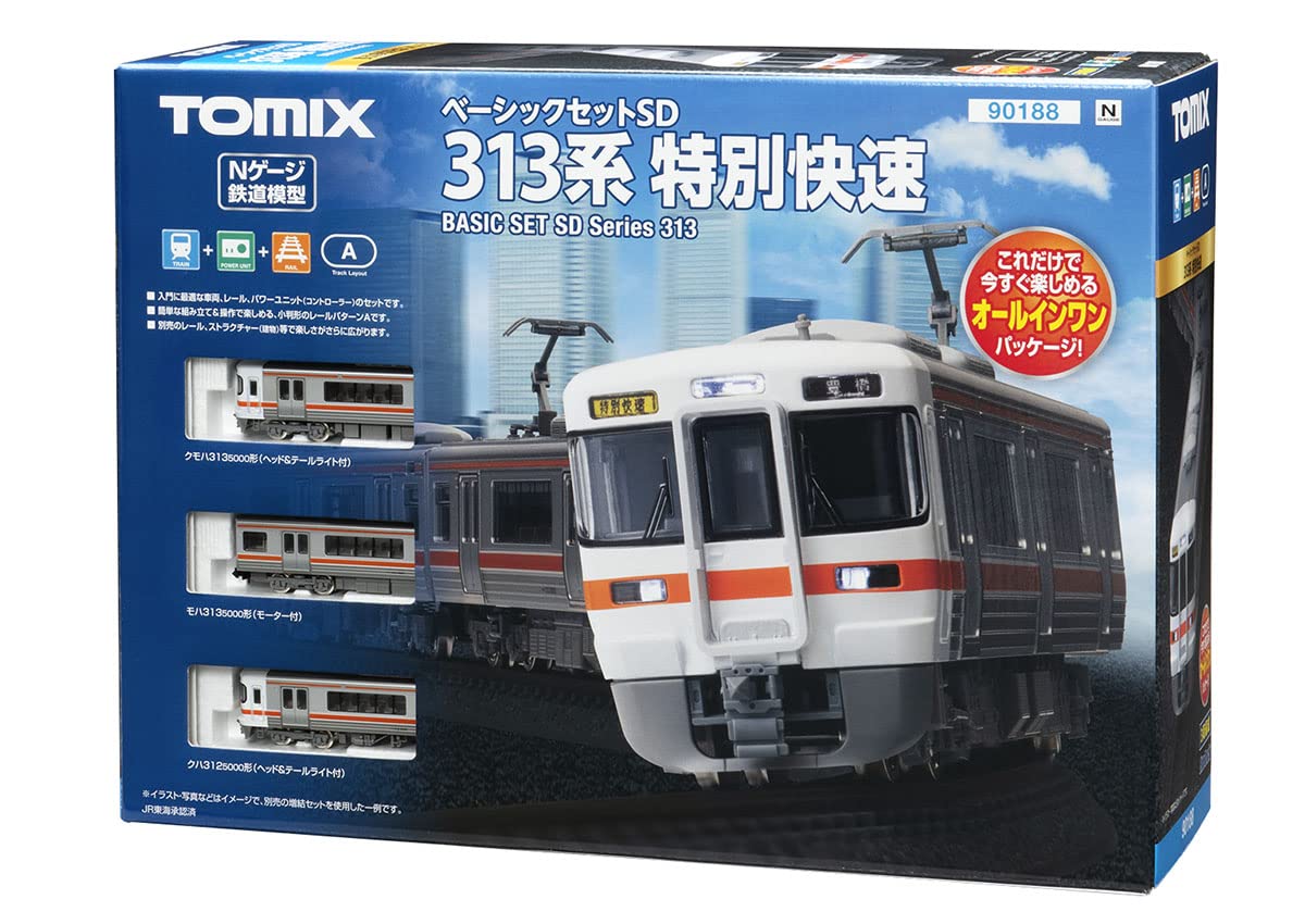【中古】トミーテック(TOMYTEC)TOMIX Nゲージ ベーシックセット SD 313系 特別快速 90188 鉄道模型 入門セット