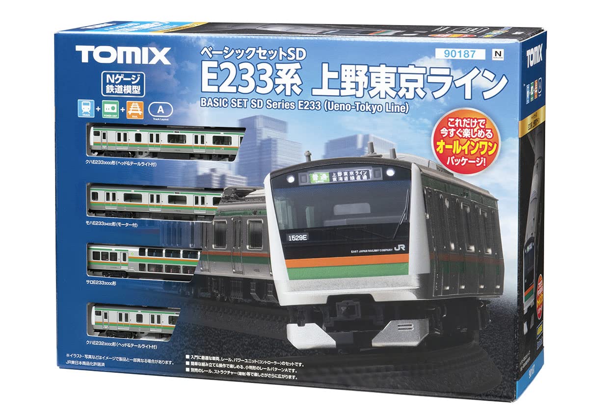 【中古】TOMIX Nゲージ ベーシックセット SD E233 3000系 上野東京ライン 90187 鉄道模型 入門セット