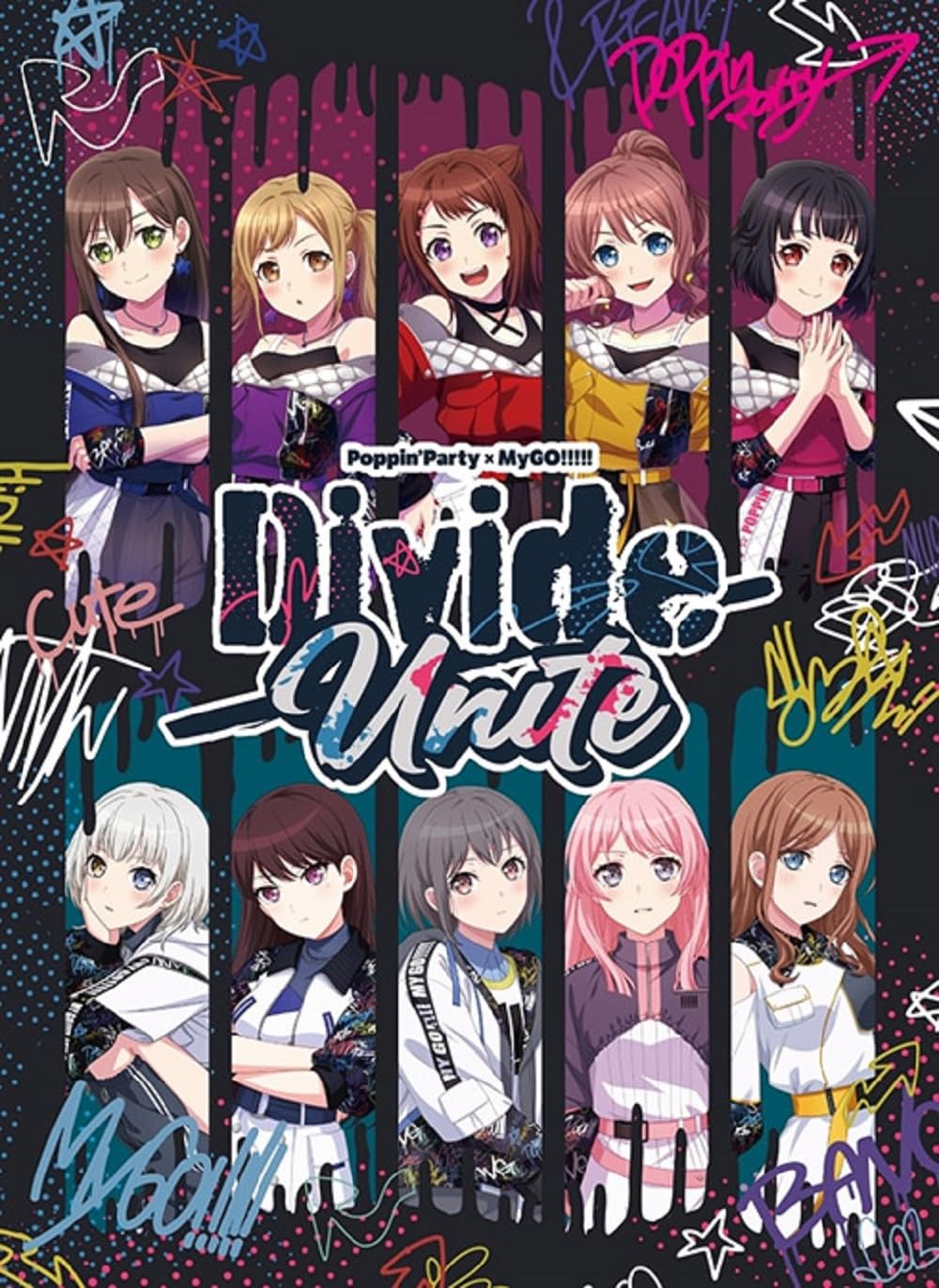 【中古】PoppinParty&times;MyGO!!!!! 合同ライブ「Divide/Unite」Blu-ray【完全生産限定版（Blu-ray＋LIVE音源CD＋フォトブックレット）】 [Blu-ray]｜Come to Store