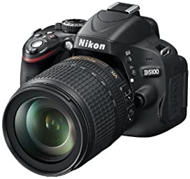 【中古】Nikon デジタル一眼二眼レフ写真機 D5100 18-105VR 水晶体一揃いの道具