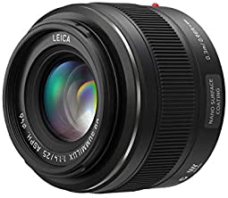 【中古】パナソニック 単興味の中心水晶体 マイクロフォーサーズ用 ライカ DG SUMMILUX 25粍/F1.4 ASPH. 黒いこと H-X025
