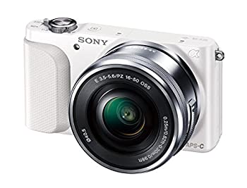 【中古】SONY ミラーレス一眼 NEX-3N パワーズームレンズキット E PZ 16-50mm F3.5-5.6 OSS付属 ホワイト NEX-3NL W|Come to Store