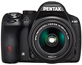 【中古】RICOH デジタル一眼一眼レフ PENTAX K-50 DAL18-55mmWR水晶体一揃いの道具 黒いこと K-50 L18-55WR KIT BLACK 1