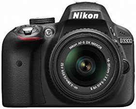 Nikon デジタル一眼レフカメラ D3300 18-55 VR IIレンズキット ブラック D3300LKBK