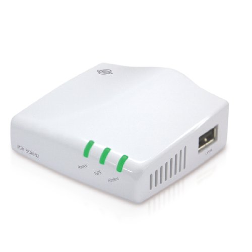 【中古】PLANEX 双方向メール交換相応う Wi-Fiシンプルプリントサーバ(LAN×2/USB 2.0界面) MZK-SP300N2