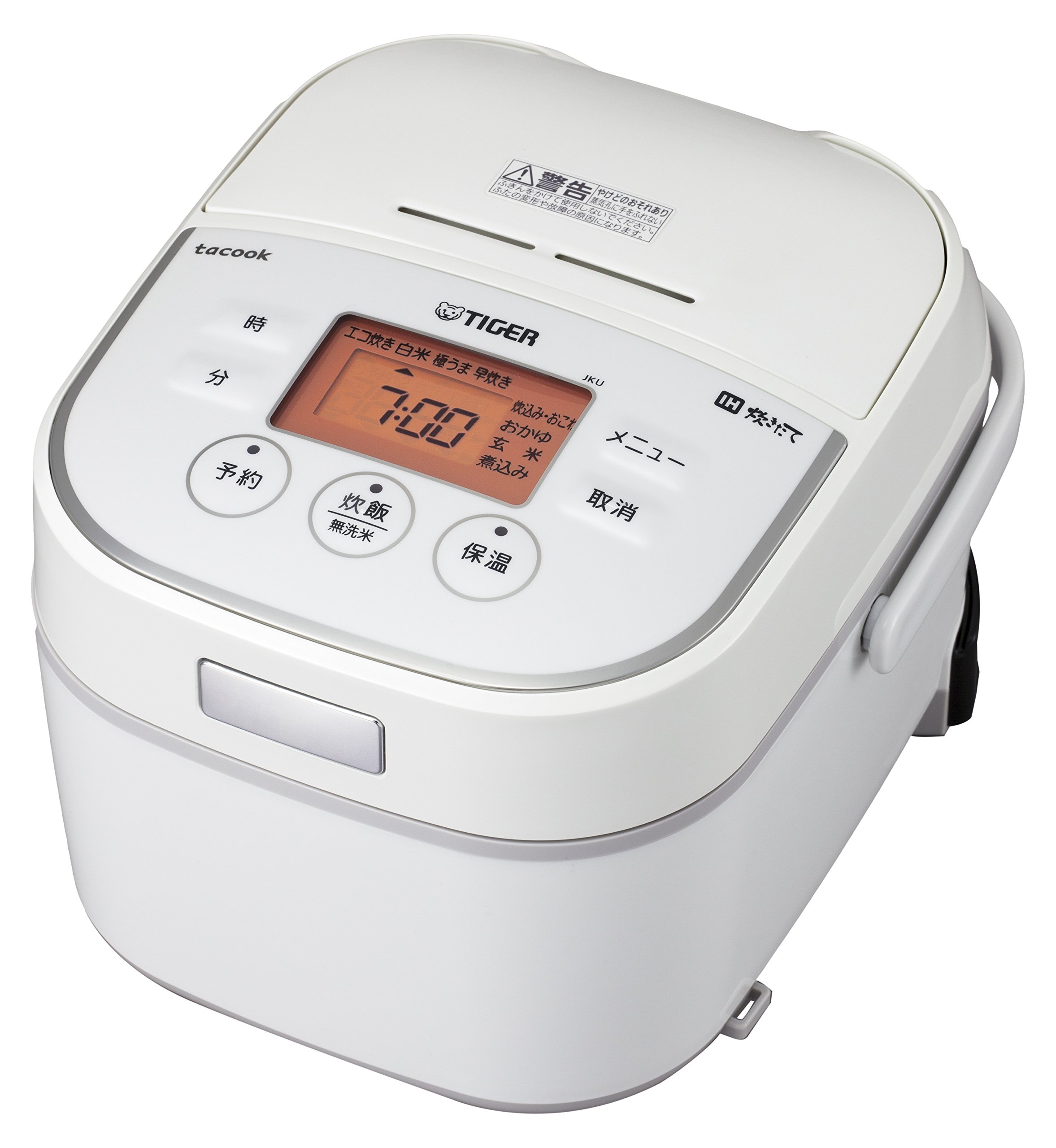 未使用 タイガー 炊飯器 炊きたて tacook 3合 JAJ-A551WS 楽天市場】【中古】 タイガー IH 炊飯器 3合 ホワイト レシピ付