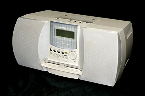 【中古】Victor ビクター JVC NS-X77WMD-W ホワイト コンパクトコンポーネントMDシステム ダブルMDデッキ(CD/MDデッキ)(ラジカセ形｜Come to Store