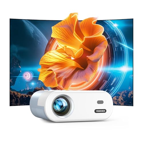 【中古】【令和累計販売台数No.1】YOWHICKプロジェクター 超小型18000LM高輝度5GWiFi&Bluetooth瞬時接続 リアル1080P 短距離投