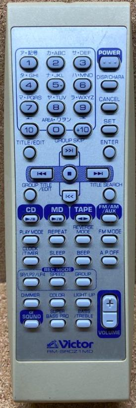 楽天市場】【中古】JVCケンウッド 保守部品 リモコン(RD-M2-S/RD