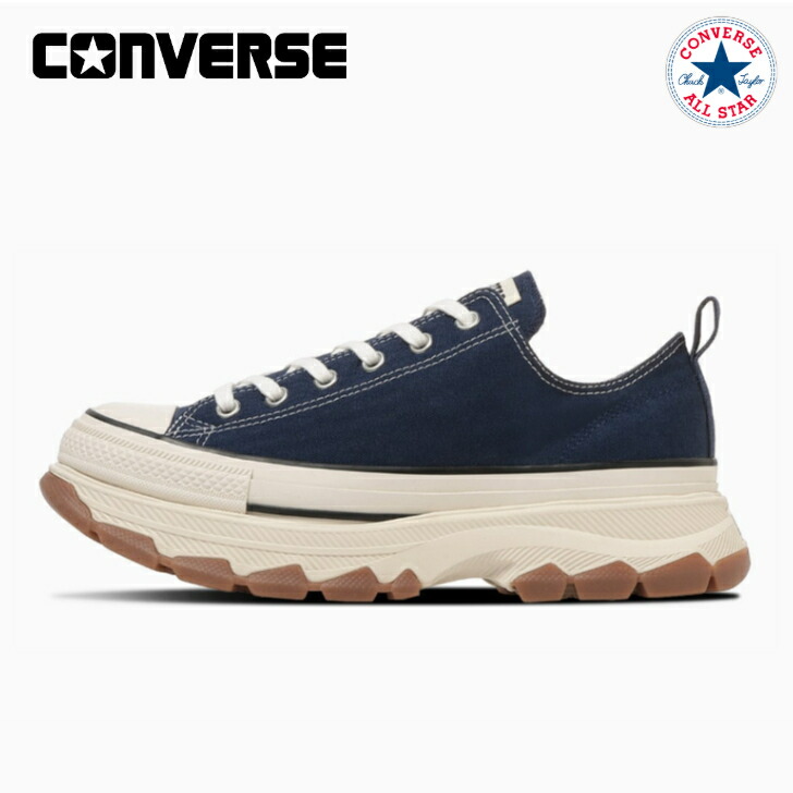 コンバース スニーカー ローカット オールスター トレックウエーブ ＯＸ レディース 厚底 CONVERSE ALL STAR TREKWAVE OX 【当日発送 送料無料】