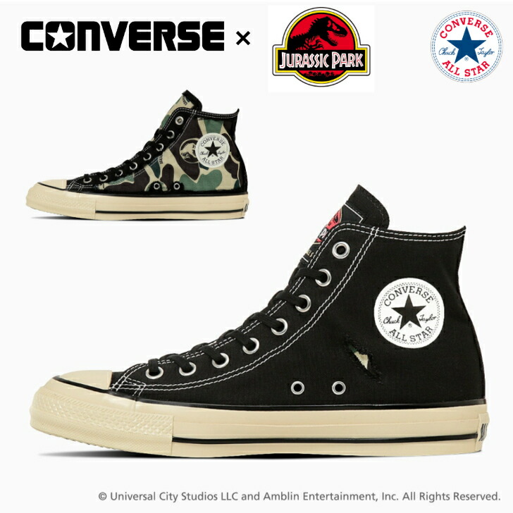 コンバース スニーカー オールスター エイジド RL HI / ジュラシック・パーク CONVERSE ALL STAR AGED RL HI / JURASSIC PARK レディース メンズ 【当日発送 送料無料】画像