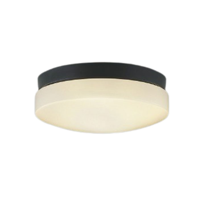 コイズミ照明 LED軒下シーリング 黒色 電球色：AU55992 昼白色：AU55993