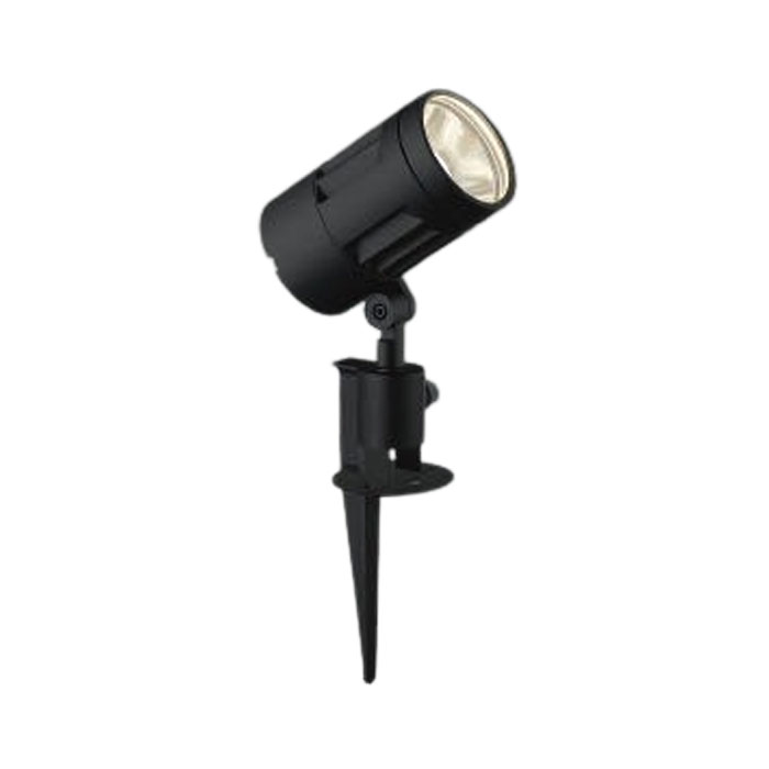 コイズミ照明LEDエクステリアスパイクスポットライト1500lmクラス 55° 電球色サテンブラック:XU44317L|照明器具のCOMFORT