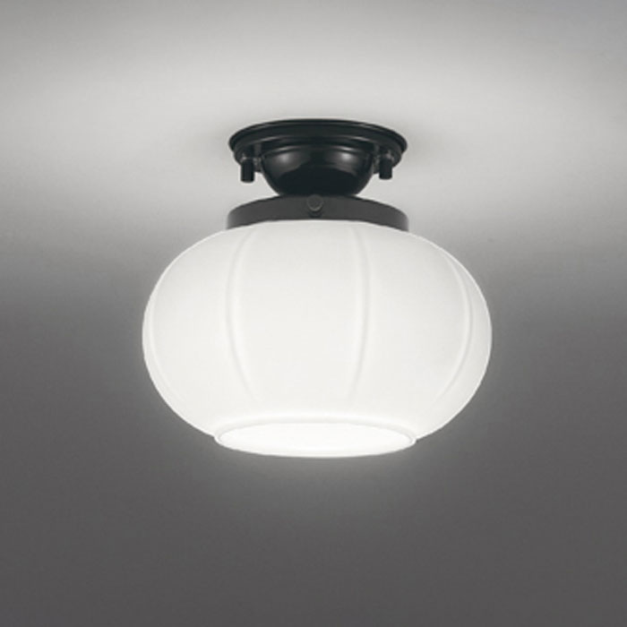 オーデリック 和風LEDシーリング 非調光 白熱灯60W相当 黒色 昼白色：OL291280NR